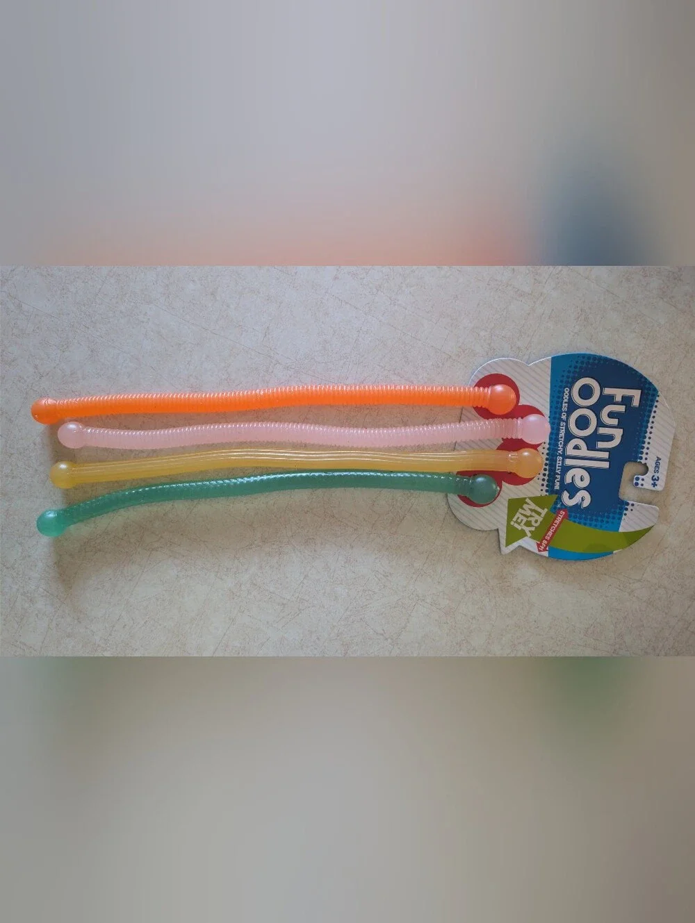 NWT Kids Stretchy Sensory Tubes - Orange, Pink, Yellow, Green